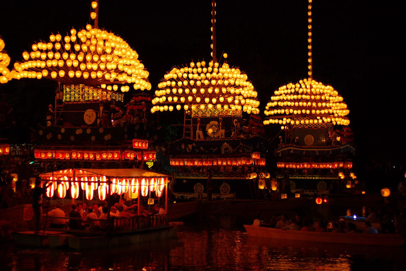 Lanterns at Tenno Matsuri Aichi prefecture