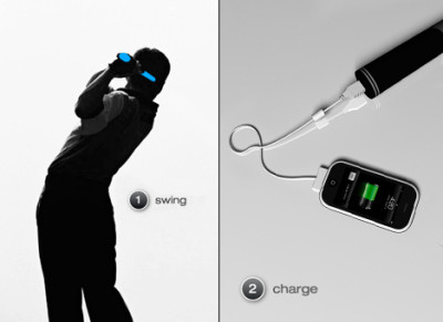 Handgrip i-phone charger