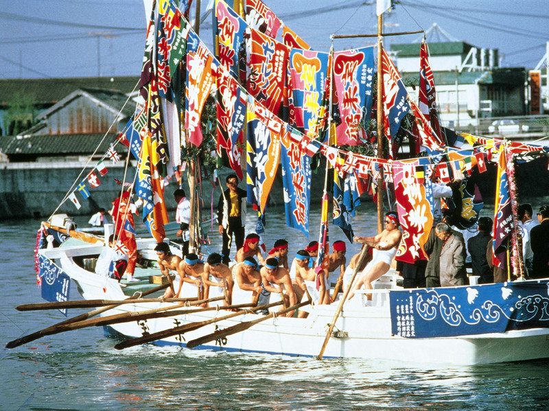 Horan Enya Festival Boat in Oita prefecture