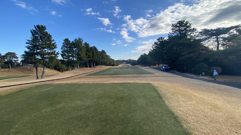 Front nine on the Kintetsu Kashikojima Country Club golf course in Mie prefecture, Japan