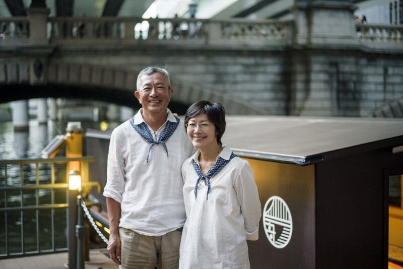 Captain and First Mate of the Mizuha cruising boat