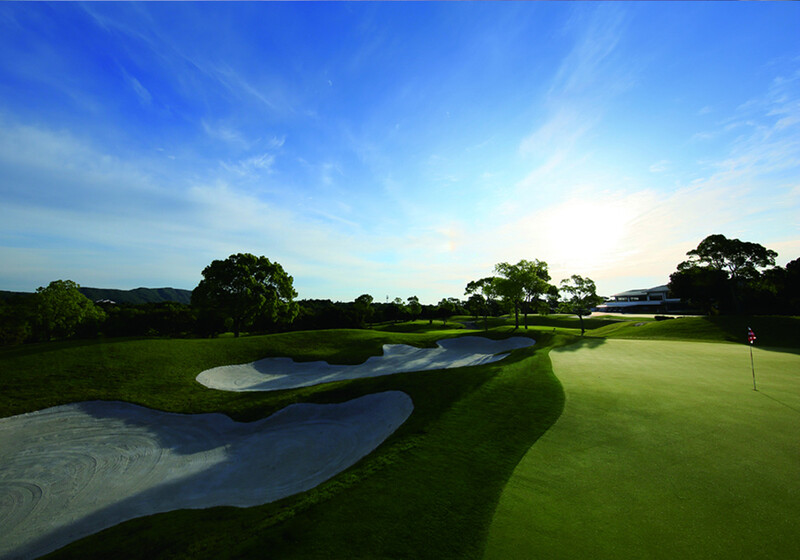 A view of a golf course in Japan. What's different about playing golf in Japan?